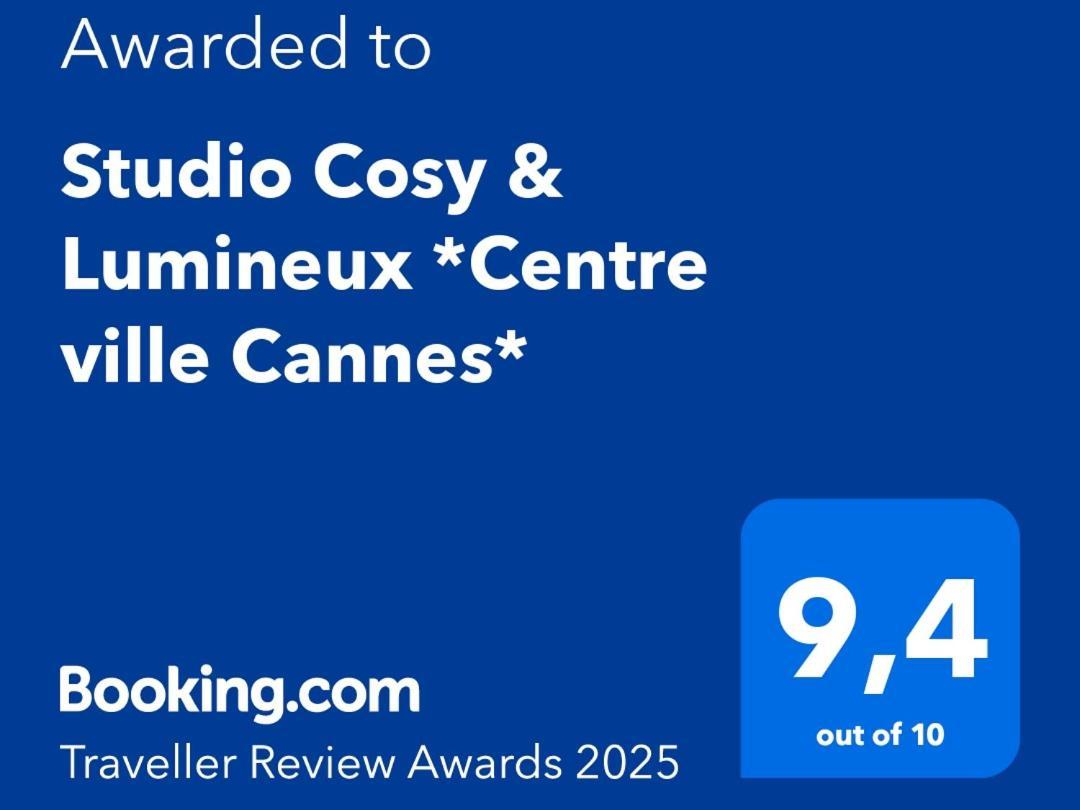 Studio Cosy & Lumineux *Centre Ville Cannes* מראה חיצוני תמונה